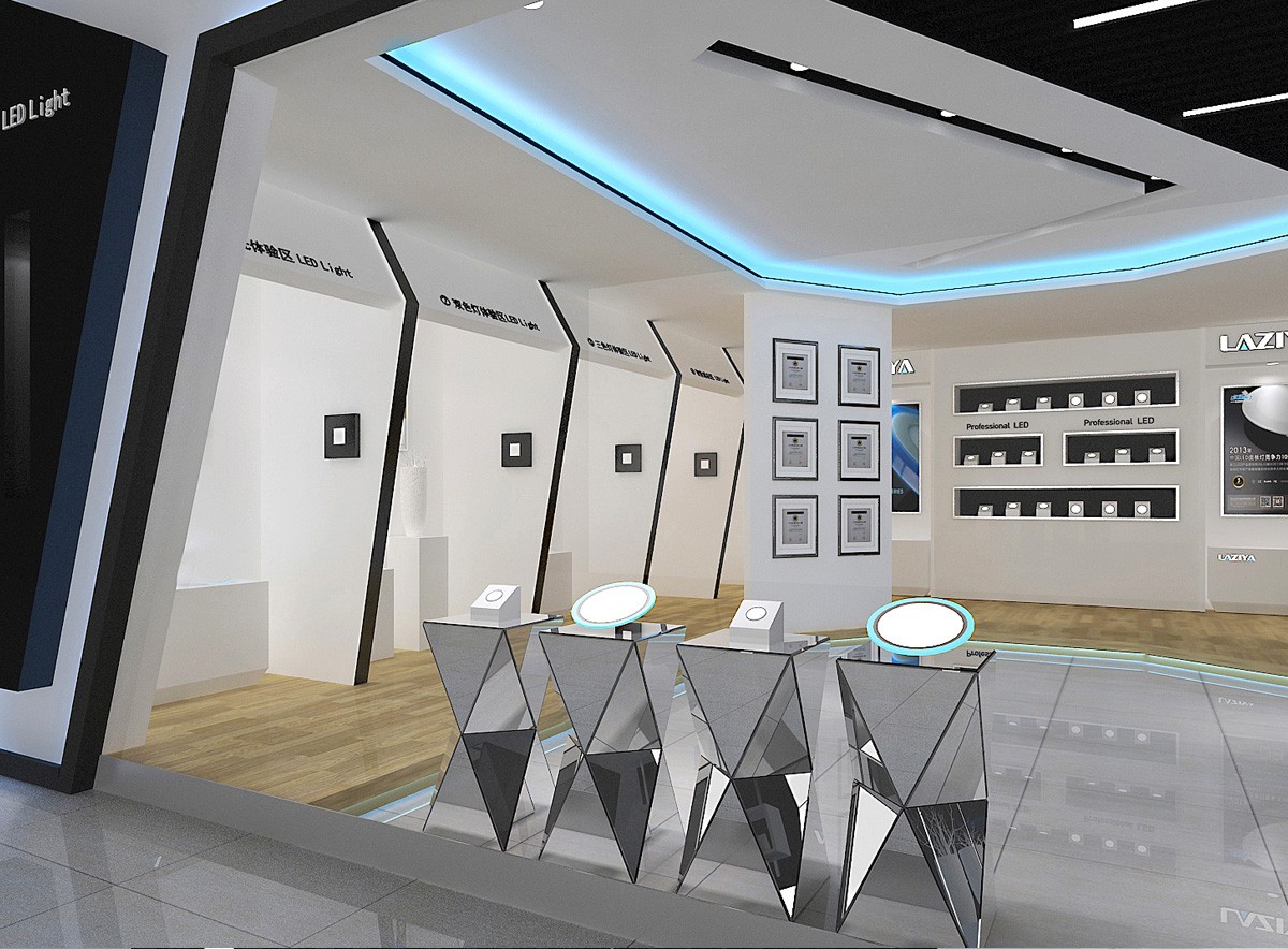 亮之雅燈飾商業空間設計/展廳設計效果圖2