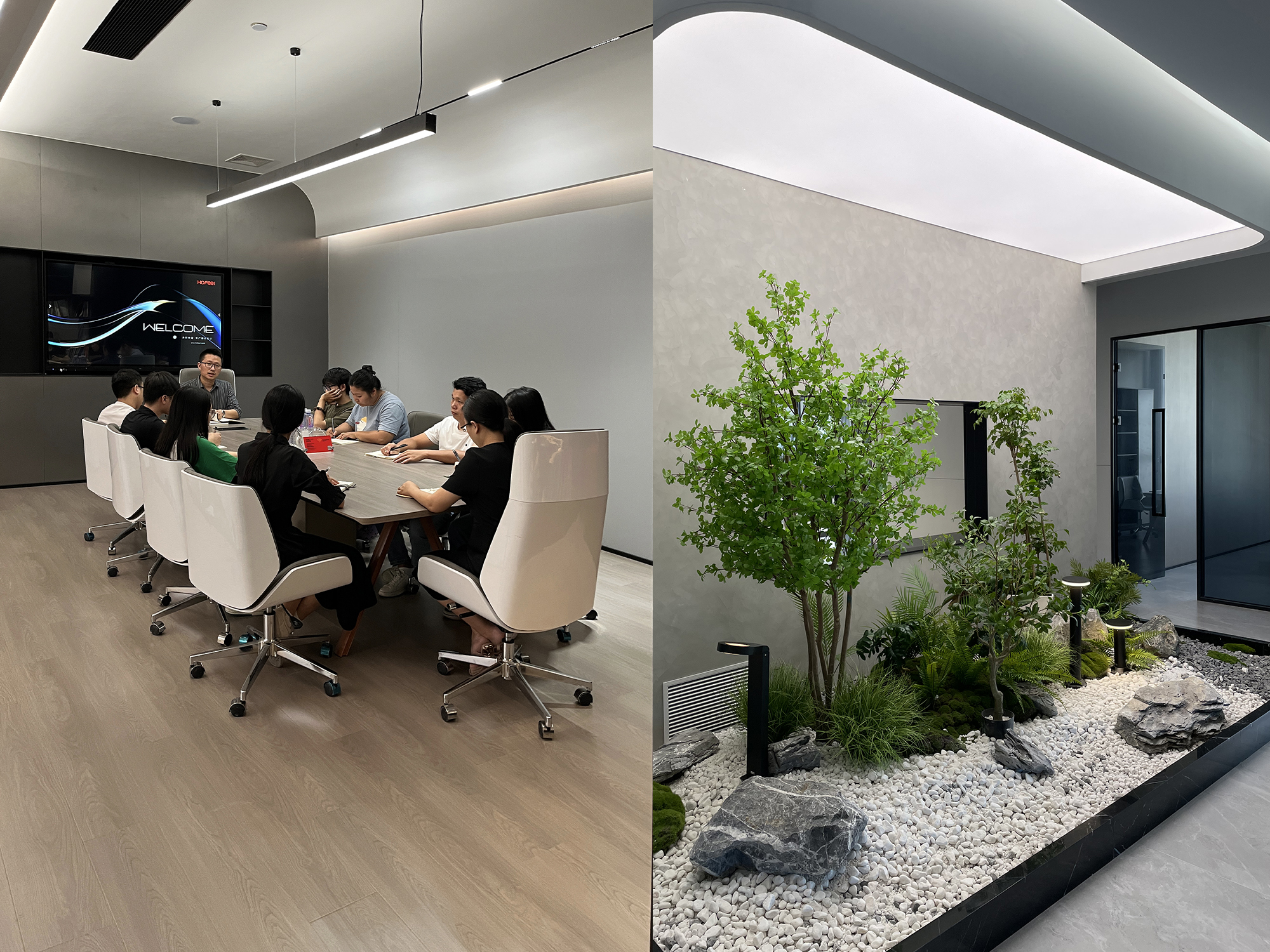 中山汉风广告设计公司的同事们正在工作中